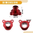 thumbnail image 5 of Unique Bargains 1 Set 11537541992 Car Engine Coolant Hose Fitting with Clamp for BMW 330i 330xi 2006 Aluminum Red, 5 of 6