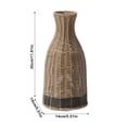 thumbnail image 2 of 11.81in Wicker Flower Vase Rattan Decorative Vase Handwoven Rustic Storage Display for Living Room Shelf Tabletop Home Accent, 2 of 5
