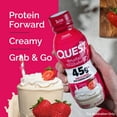 thumbnail image 5 of Quest Protein Milkshake, Strawberry Flavor, High Protein, Low Sugar, 14fl oz, 4 Count, 5 of 12