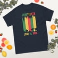 thumbnail image 2 of Vintage Juneteenth Black History Month African American Graphic classic tee (Navy, L), 2 of 4