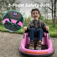 thumbnail image 6 of Hikiddo Bumper Car for Kids, 6V Powered Kids Ride on Toys Bumper Car for Toddlers 1.5-5 w/ Remote, 3 Speed - Pink, 6 of 9