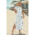 thumbnail image 5 of Vestido largo de vacaciones en la playa HimOne 2025 con bolsillos, 5 of 5