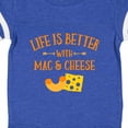 thumbnail image 4 of Inktastic Life's Better Mac & Cheese Boys or Girls Baby Bodysuit, 4 of 5