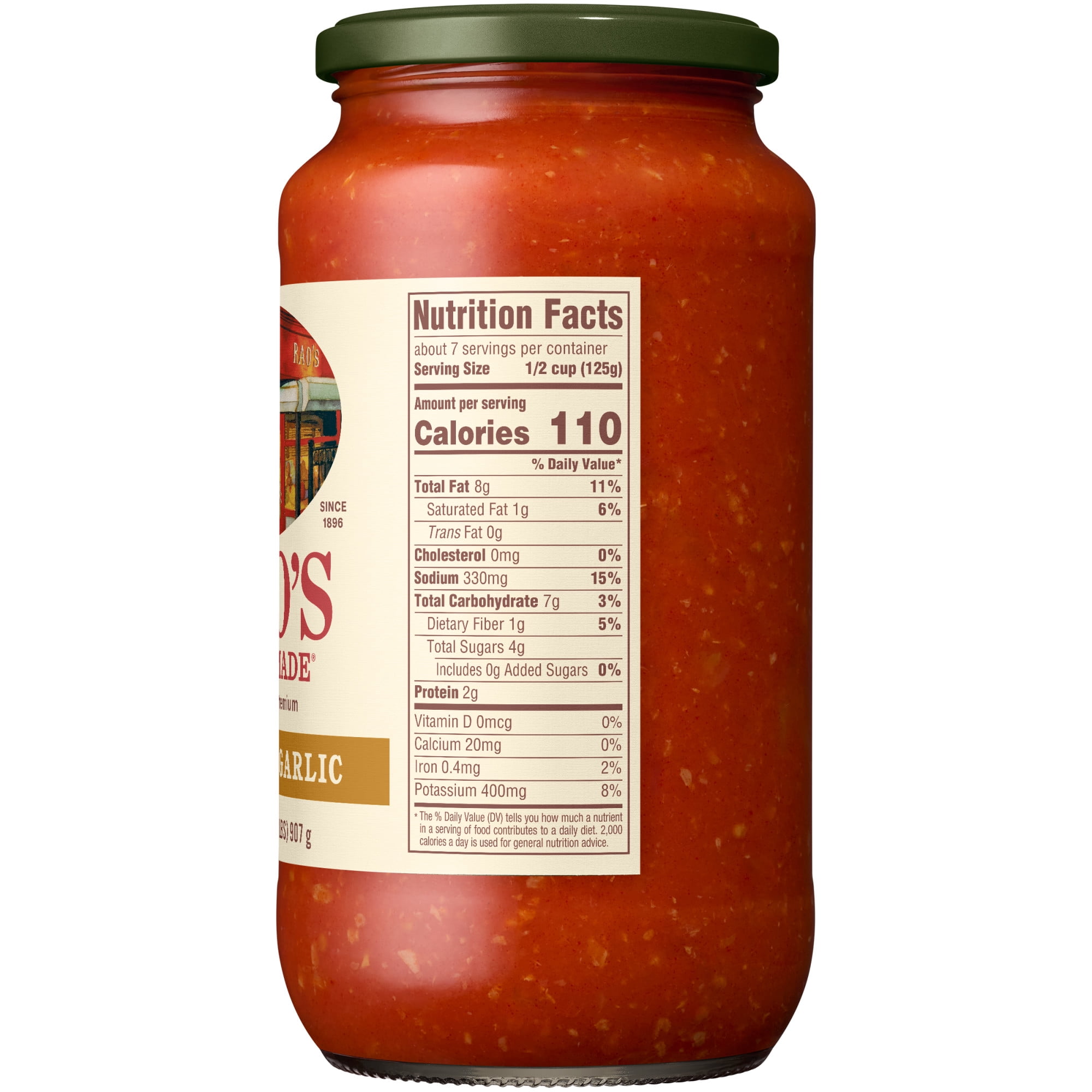 (6 pack) Rao's Homemade Roasted Garlic Sauce Made with Italian Tomatoes, 32 oz