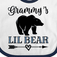 thumbnail image 4 of Inktastic Grammy Lil Bear Grandson Boys Baby Bib, 4 of 4