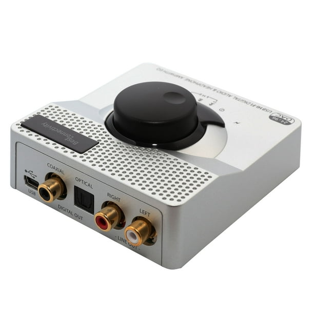 Bliv klar Taktil sans våben Syba External Sound Card USB 24 Bit 96 KHz DAC Digital to Analog Headphone  Amplifier - Walmart.com