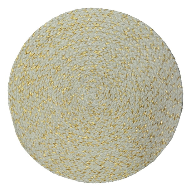 Way to Celebrate Jute Round Placemats, 4 Count