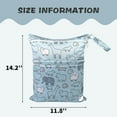 thumbnail image 2 of Wet Dry Bags, Versatile Storage for Baby Cloth Diapers, Travel, Swimwear, Gym, and More, 3-Pack, 2 of 8