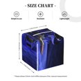thumbnail image 4 of Lsque Steel Skull Printed Tissue Box Cover Holder, Facial Paper Organizer Dispenser,Square with Bottom Belt, PVC Leather Decorative Organizer, 4 of 8