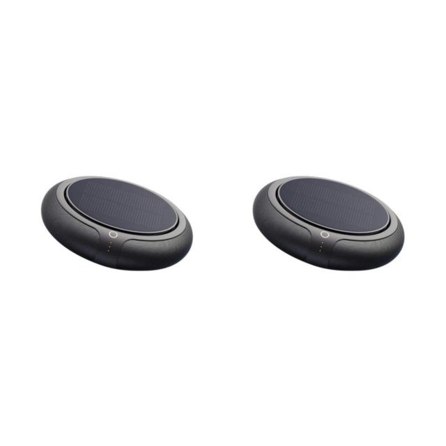 Moyic Smart Ionizer Anion Vehicle Solar Air Negative Freshener Home USB 5V4W Ions 2piezas Negro