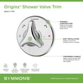 thumbnail image 2 of Origins Shower Valve Trim in Polished Chrome (Valve Not Included), 2 of 4