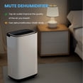 thumbnail image 4 of Mayoume 6,000 BTU 115V Low Noise Portable Dehumidifier With Drain Hose, Covers up to 2500 Sq. Ft., Intelligent Control Panel With Timer Function, 4 of 8