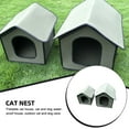 thumbnail image 4 of Greeniant Casa de mascotas para interiores y exteriores, dormitorio, patio, impermeable, a prueba de viento, EVA, caseta de perro, a prueba de sol, a Suministros para gatos METRO Greeniant PT004619-02, 4 of 6