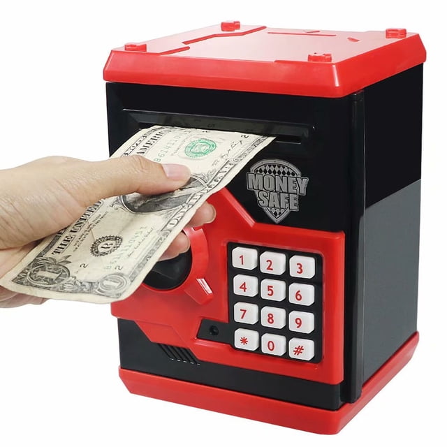 Great Gift Toy for Kids Code Electronic Piggy Banks Mini ATM Electronic Save Money Coin Bank Box for Children Password Lock case