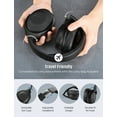 thumbnail image 6 of Mpow Active Noise Cancelling Headphones, Wireless over Ear Folding Bluetooth Headphones with Mic, Hi-Res Sound, 45H Playtime, Deep Bass, Memory Foam Ear Cups, for Travel, Home Office-Black, 6 of 11