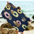 thumbnail image 4 of Holloyiver Large Sloth Beach Towel, 30" x 60" Soft Lightweight Thin Sand-Proof Absorbent Quick-Dry, Great for Bath, Camping, Gym, Travel, Swimming Beach Blanket, Animals Style, 4 of 5