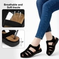 thumbnail image 5 of Ablanczoom Flats Sandals for Women: Comfortable Dressy Womens Sandals Arch Support Wedge Summer Shoes, 5 of 9