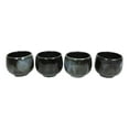 thumbnail image 3 of Made In Japan Ceramic Midnight White Cherry Blossoms Sake Flask With 4 Cups Set, 3 of 5