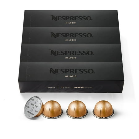 Nespresso Melozio Medium Roast VertuoLine Coffee Pods, 40 Ct (4 Boxes of 10)