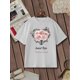 thumbnail image 2 of Women'S Summer Casual T-Shirt Fashion Flowers Rose Valentine'S Day Retro Print Short Sleeve Round-NeCamisetas de verano para mujer, manga corta, cuello redondo, casual, lindo, con gráficos, camisetas, 2 of 7
