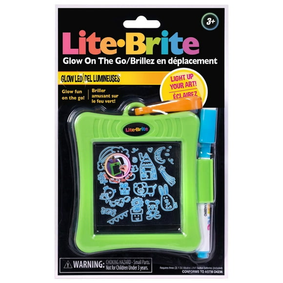 Lite Brite Glow and Go Keychain, Drawing Tablet