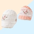 thumbnail image 4 of Kids Cap Korean Style Flexible Brim Cotton Hollow Comfortable Rose Toddler Hat for Daily, 4 of 7