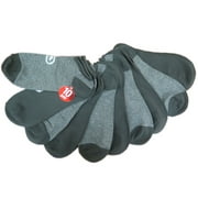 Marc Ecko Unlimited Mens Low Cut Black/Grey Athletic Socks 20-Pack