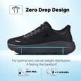 thumbnail image 3 of Women's Slip in Hands up Free Wide Toe Box Running Shoes Arch Support Cushion Walking Sneakers with Zero Drop Sole, 3 of 6