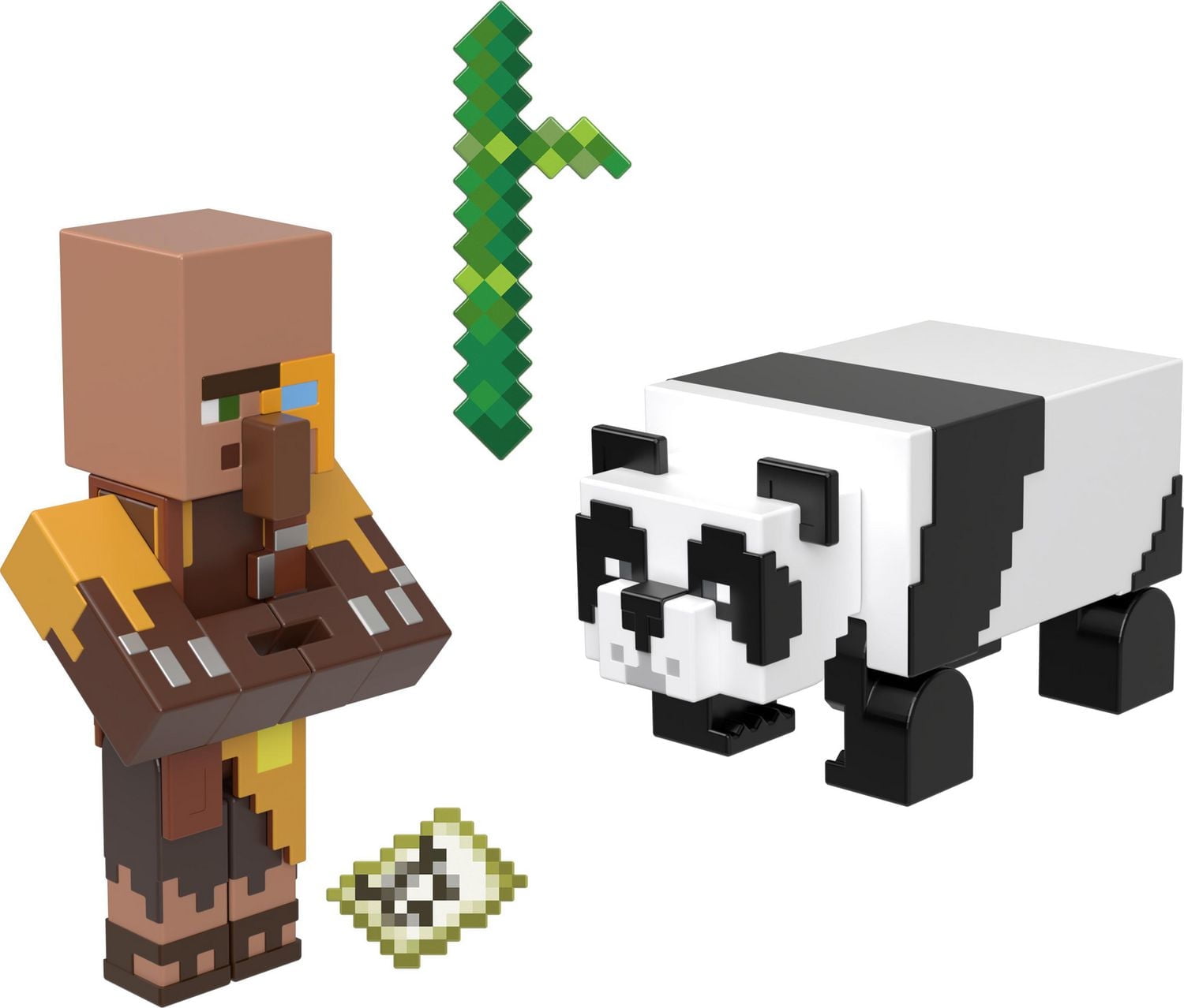 Minecraft Jungle Cartographer and Panda Figure 2pk