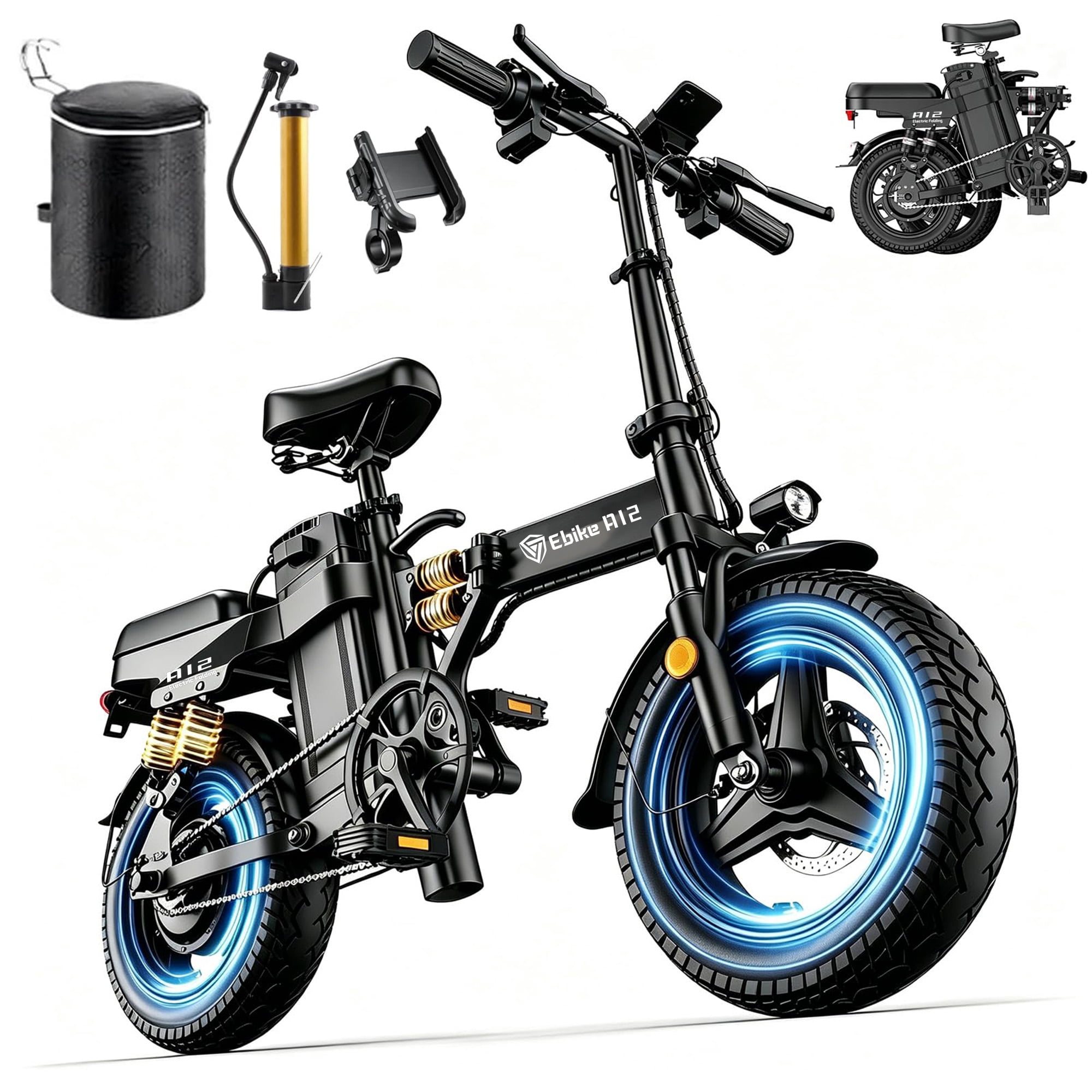 A12S - 2000W 52V 25Ah - Black