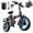 A12S - 2000W 52V 25Ah - Black, variant on 1000W Folding Electric Bike for Adults, 28MPH Foldable Ebike, 14" 750W Motor Folding Electric Bicycle, 48V 15Ah UL 2849 Certified, 60 Miles Range E Mountain Bike (Gray)