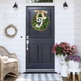 thumbnail image 1 of 1PC Unique Last Name Year Round Front Door Wreath With Bow Welcome Sign Garland 26 Letter Farmhouse Wreath For Front Door Large Wreath for Front Door Leafy Wreath, 1 of 3
