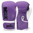 thumbnail image 5 of MRX Boxing Gloves Fighting Training Combat Train Workout Sparring Grappling Durable Light Weight Adult Punch Bag Glove Muay Thai Punching Mitts Kickboxing MMA Gloves Men and Women Purple 4oz, 5 of 7