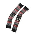 thumbnail image 4 of LWNYDPLSD Girls Ladies Women Christmas Warm High Over The Knee Socks Long Cotton Stockings Knit Warm Stockings Clearance Sale Black, 4 of 5
