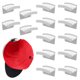 thumbnail image 1 of Crochets à chapeau adhésifs pour mur (paquet de 15) - Conception minimaliste de porte-chapeau, sans perçage, cintres à chapeau à tenue solide Blanc JAMW Sencillez, 1 of 5