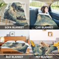 thumbnail image 2 of Yayeee Throw Blanket for Couch Soft Warm 50" x 60" Sofa Chair Bed Decoration, Beige Floating Whale, 2 of 7