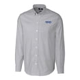 thumbnail image 2 of Men's Cutter & Buck  Charcoal Montana State Bobcats Vault Striped Stretch Oxford Long Sleeve Dress Shirt, 2 of 3