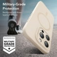 thumbnail image 4 of for iPhone 16 Pro Max Case, Compatible with MagSafe, Shockproof Military-Grade Protection, Magnetic Phone Case for iPhone 16 Pro Max, Classic Hybrid Case (HaloLock), Clear, 4 of 5