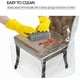 thumbnail image 2 of Protectores de plástico para sillas de comedor con respaldos: fundas impermeables para asientos de sillas de PVC engrosadas, fundas para sillas extraíbles y lavables, que mantienen su silla de comedo JAMW Sencillez, 2 of 5