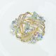 thumbnail image 3 of Broche Pasadores Glitter Pechor de la Aleación de Zinc con un patrón de flores de cristal Regalos para las mujeres Joyas femeninas Ropa Accesorio AB Crystal Inevent AP004687-02, 3 of 7