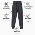 thumbnail image 5 of Quad Seven Boys’ Sweatpants – 4 Pack Active Fleece Joggers (Size: 4-18), 5 of 7