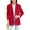 Red, variant on Girls' Jackets Notched Lapel Long Sleeve Coats Open Front Casual Outwear With Inner Pockets British Style Tops For Spring Daily Wear Blazers For Big Kids Girls Coats Beige 120/(6-7 Years)