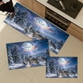 thumbnail image 6 of YIMEIS Wolf Moon Rainbow Fall Kitchen Mats, Xmas Winter Seasonal Farmhouse Home Seasonal Decorations Rugs for Floor - 16''*24''in, 6 of 10
