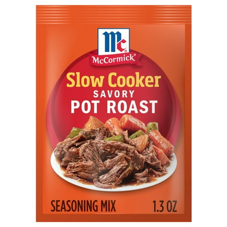 McCormick Slow Cooker Savory Pot Roast Seasoning Mix, 1.3 oz Packet