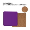 thumbnail image 4 of Xecao Purple for MDF Cork Coaster 4 Pcs,Drink Coasters,Suit for House Warming Gifts New Home ,Coffee Table Decor-Square, 4 of 7