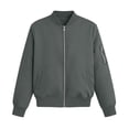 thumbnail image 6 of RongHuan Jacket for Womens Casual Zip Up Ribbed Long Sleeve Fall Coat Lightweight Bomber Jackets with Pockets, 6 of 7