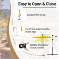 thumbnail image 4 of COSIEST 10ft Offset Patio Umbrella, Cantilever Hanging Outdoor Umbrella for Market, Backyard, Poolside, Garden, 4 of 7