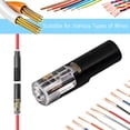 thumbnail image 6 of Low Voltage Wire Connector, Electrical Plug, 2 Wire Connector, Battery Quick Disconnect, Automotive Electrical Connectors, Push in Wiring Terminal, Black insulating Cover, 0.3 in, 6 of 6