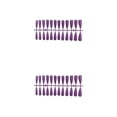 thumbnail image 4 of Seitruly Tabletas para mejorar las uñas Diseño de puntos elegantes Durabilidad Textura esmerilada Puntas de manicura para uñas postizas usables JM-13Púrpura 2piezas Seitruly CBP456188, 4 of 5