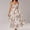 White, variant on Royisotas Womens Sleeveless Dresses Casual A Line Sundresses Boho Fashion Floral Dress for Women